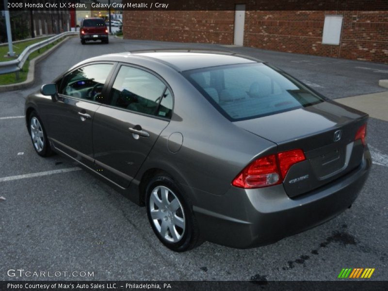 Galaxy Gray Metallic / Gray 2008 Honda Civic LX Sedan