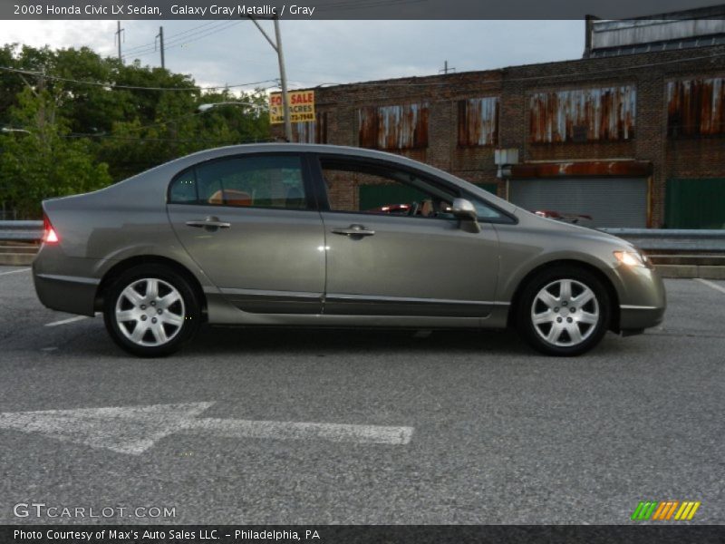 Galaxy Gray Metallic / Gray 2008 Honda Civic LX Sedan