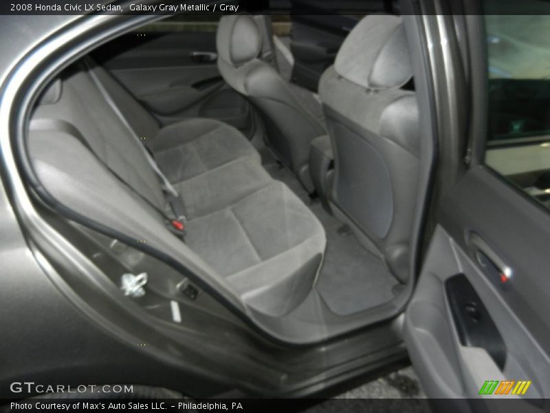 Galaxy Gray Metallic / Gray 2008 Honda Civic LX Sedan