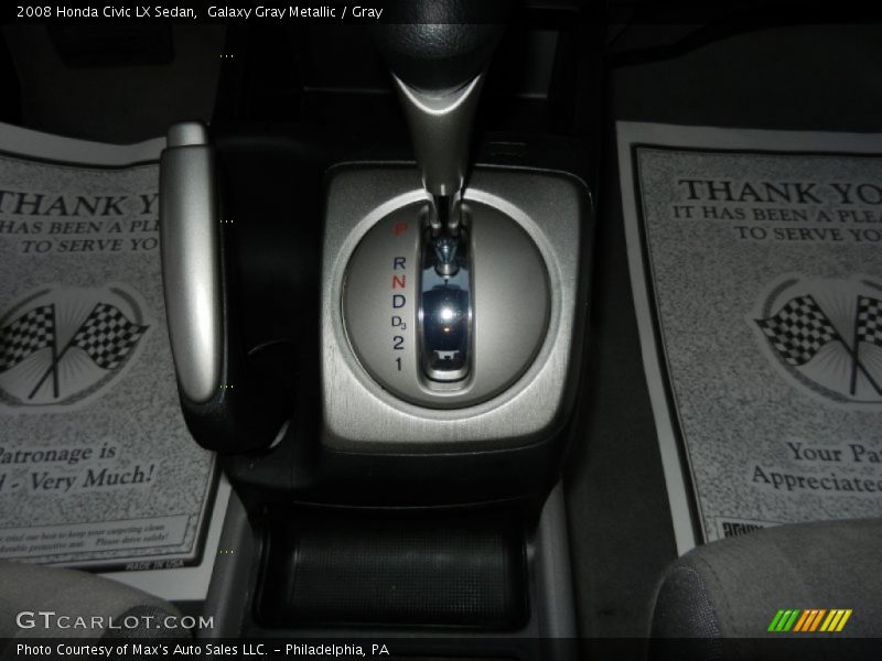 Galaxy Gray Metallic / Gray 2008 Honda Civic LX Sedan