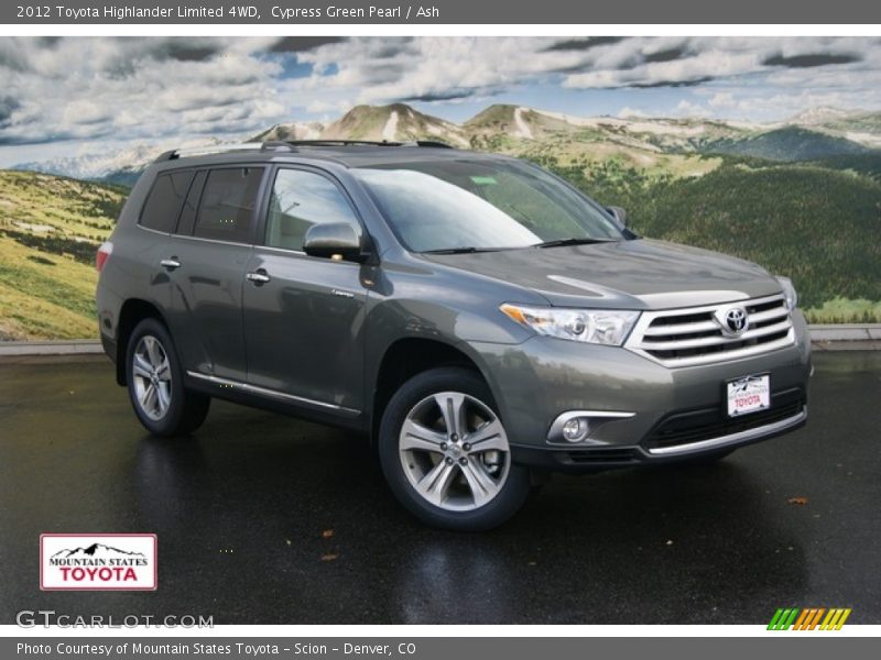 Cypress Green Pearl / Ash 2012 Toyota Highlander Limited 4WD