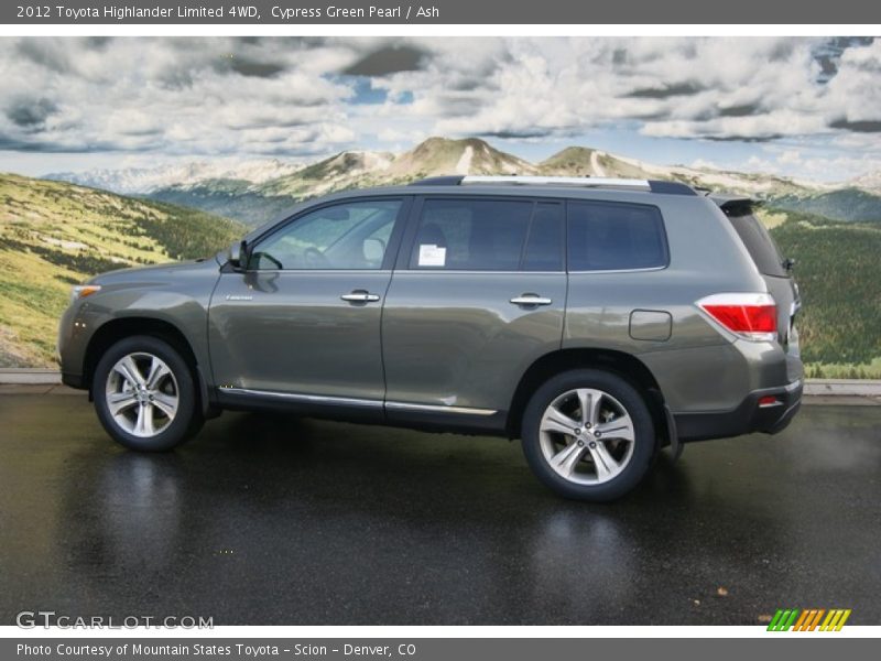 Cypress Green Pearl / Ash 2012 Toyota Highlander Limited 4WD