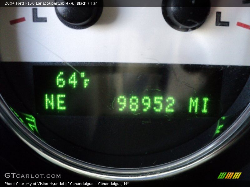 Black / Tan 2004 Ford F150 Lariat SuperCab 4x4