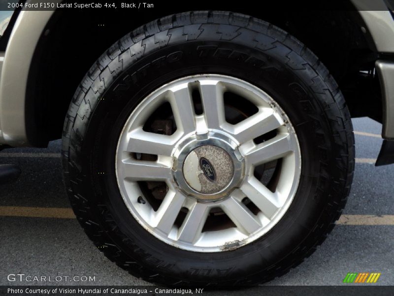 Black / Tan 2004 Ford F150 Lariat SuperCab 4x4