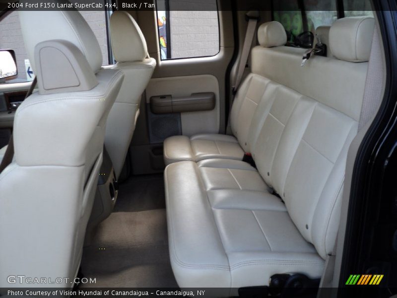 Black / Tan 2004 Ford F150 Lariat SuperCab 4x4