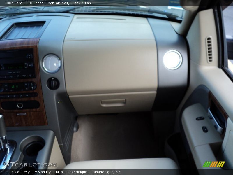 Black / Tan 2004 Ford F150 Lariat SuperCab 4x4