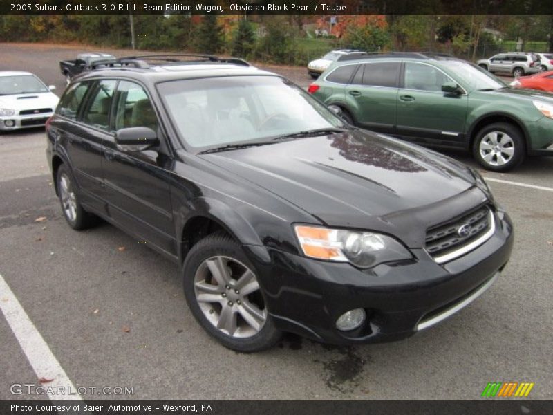 Obsidian Black Pearl / Taupe 2005 Subaru Outback 3.0 R L.L. Bean Edition Wagon