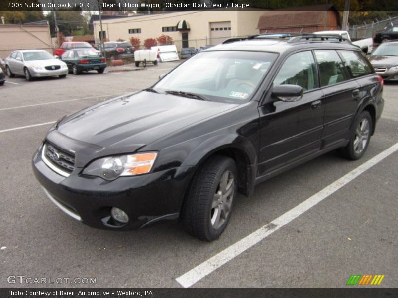 Obsidian Black Pearl / Taupe 2005 Subaru Outback 3.0 R L.L. Bean Edition Wagon