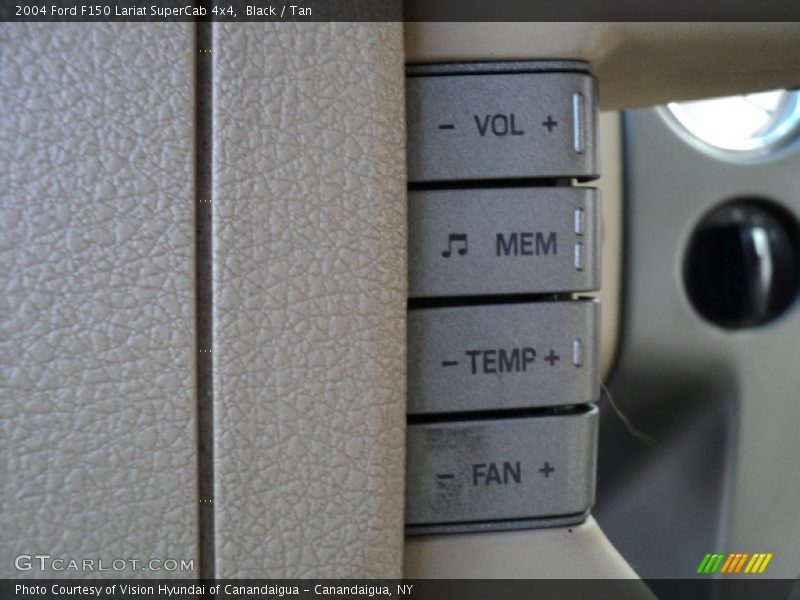 Black / Tan 2004 Ford F150 Lariat SuperCab 4x4