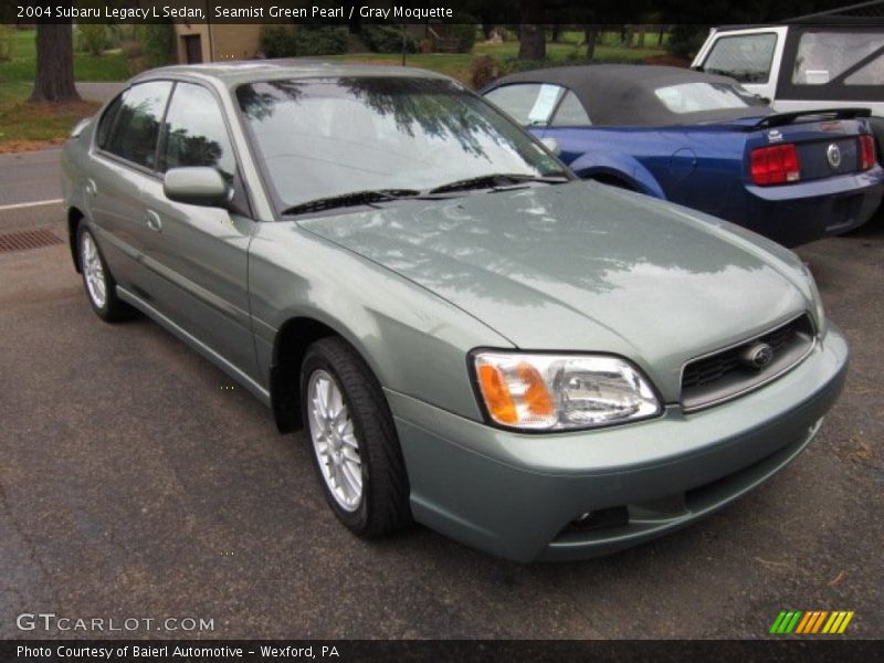 Seamist Green Pearl / Gray Moquette 2004 Subaru Legacy L Sedan