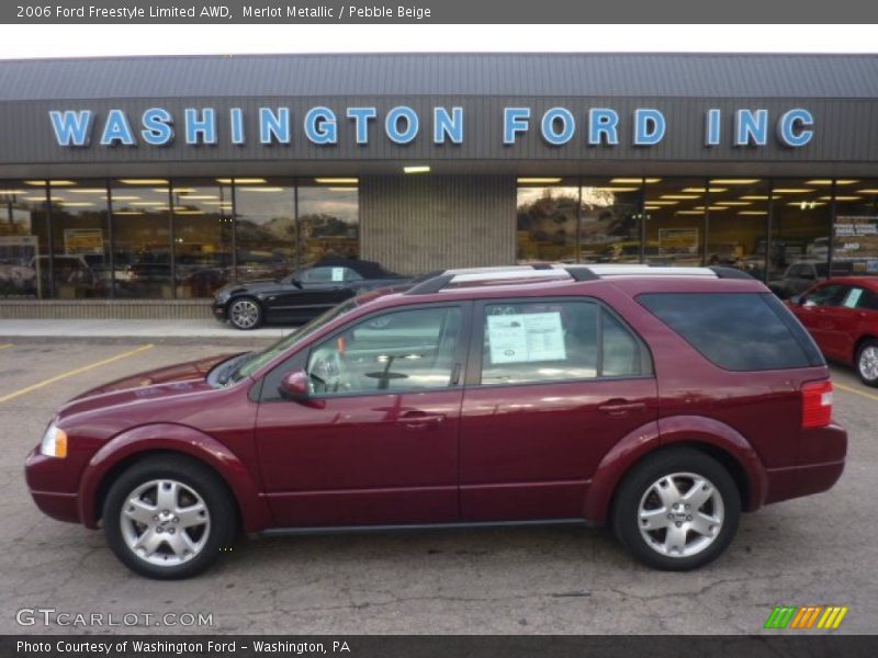Merlot Metallic / Pebble Beige 2006 Ford Freestyle Limited AWD