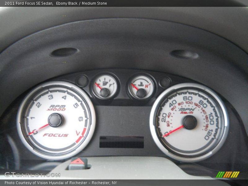 Ebony Black / Medium Stone 2011 Ford Focus SE Sedan