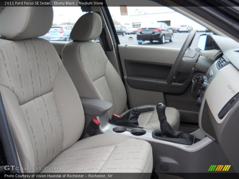Ebony Black / Medium Stone 2011 Ford Focus SE Sedan