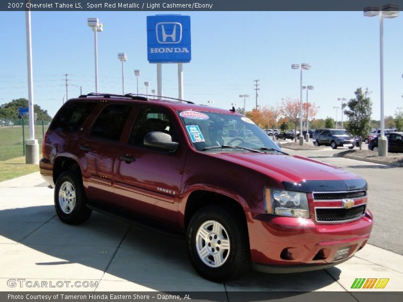 Sport Red Metallic / Light Cashmere/Ebony 2007 Chevrolet Tahoe LS