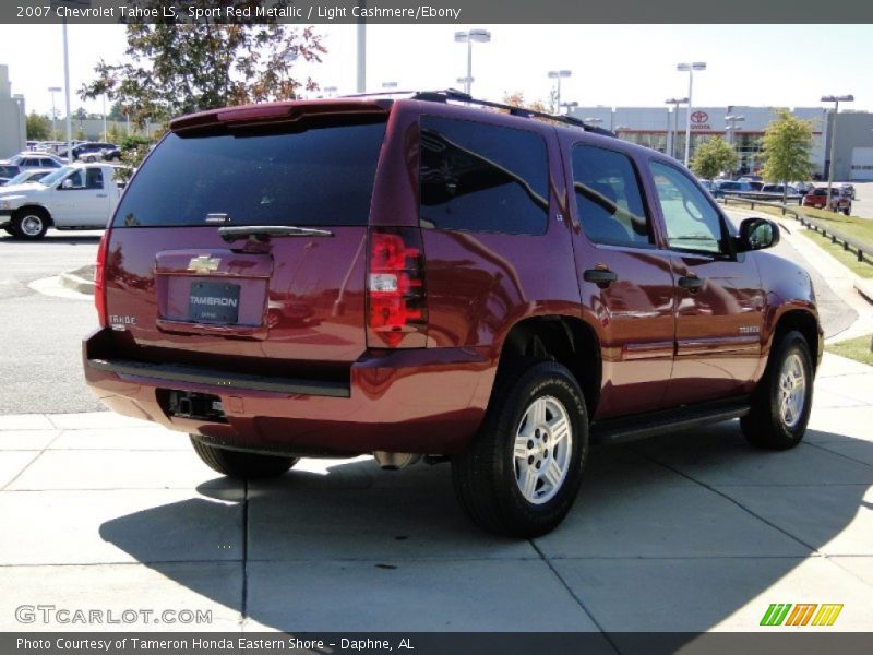 Sport Red Metallic / Light Cashmere/Ebony 2007 Chevrolet Tahoe LS