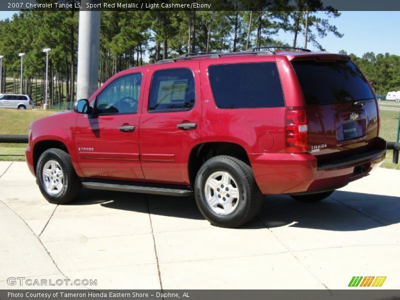Sport Red Metallic / Light Cashmere/Ebony 2007 Chevrolet Tahoe LS