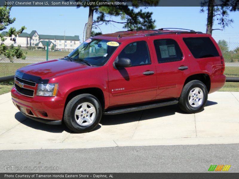 Sport Red Metallic / Light Cashmere/Ebony 2007 Chevrolet Tahoe LS