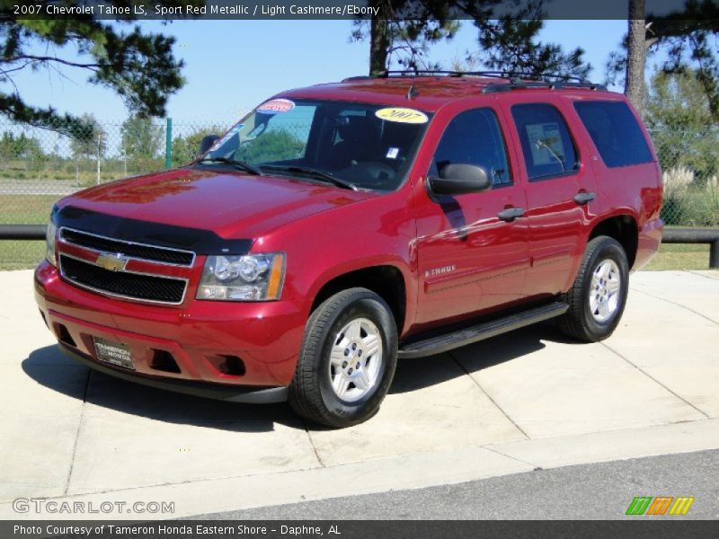Sport Red Metallic / Light Cashmere/Ebony 2007 Chevrolet Tahoe LS