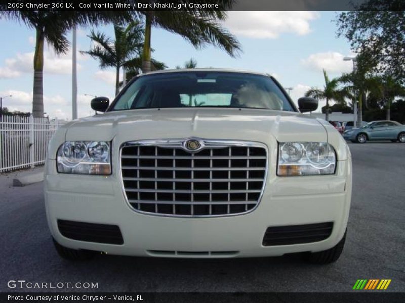 Cool Vanilla White / Dark Khaki/Light Graystone 2009 Chrysler 300 LX