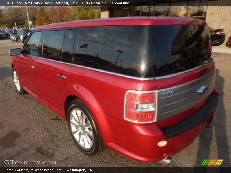 Red Candy Metallic / Charcoal Black 2011 Ford Flex Limited AWD EcoBoost