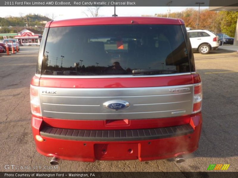 Red Candy Metallic / Charcoal Black 2011 Ford Flex Limited AWD EcoBoost