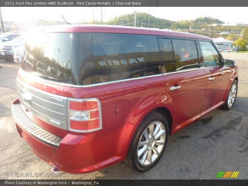 Red Candy Metallic / Charcoal Black 2011 Ford Flex Limited AWD EcoBoost