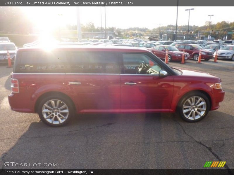 Red Candy Metallic / Charcoal Black 2011 Ford Flex Limited AWD EcoBoost