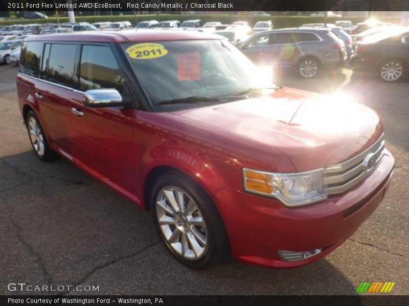 Red Candy Metallic / Charcoal Black 2011 Ford Flex Limited AWD EcoBoost