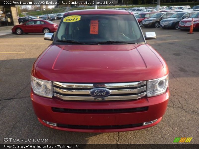 Red Candy Metallic / Charcoal Black 2011 Ford Flex Limited AWD EcoBoost