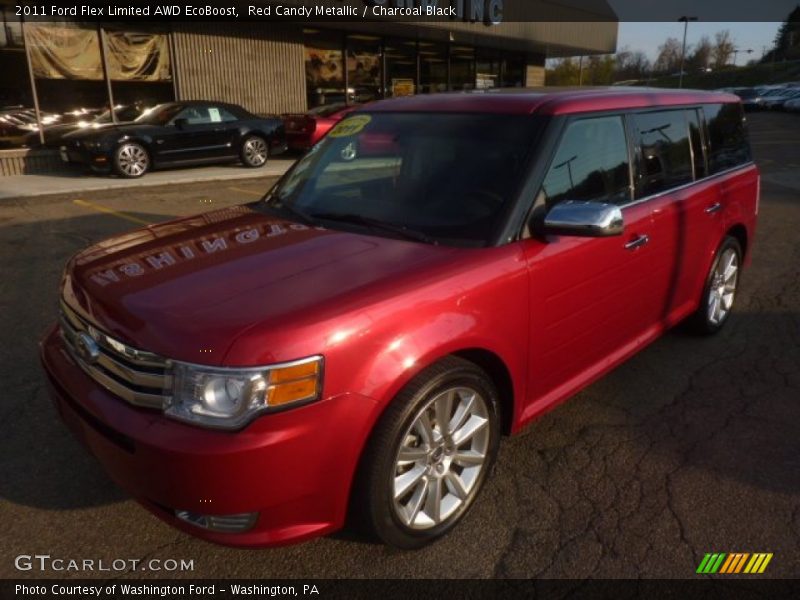 Red Candy Metallic / Charcoal Black 2011 Ford Flex Limited AWD EcoBoost