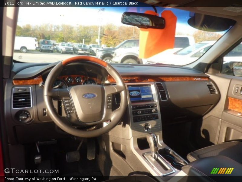 Red Candy Metallic / Charcoal Black 2011 Ford Flex Limited AWD EcoBoost