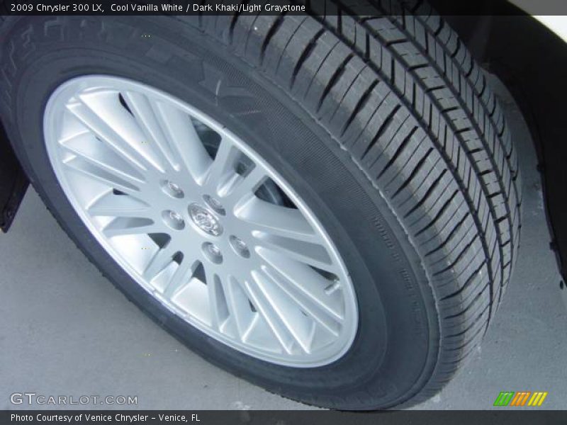 Cool Vanilla White / Dark Khaki/Light Graystone 2009 Chrysler 300 LX
