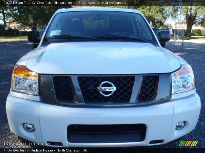 Blizzard White / Sport Apperance Gray/Charcoal 2012 Nissan Titan SV Crew Cab