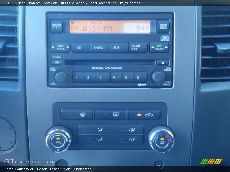 Blizzard White / Sport Apperance Gray/Charcoal 2012 Nissan Titan SV Crew Cab