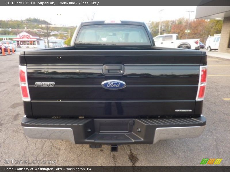 Ebony Black / Steel Gray 2011 Ford F150 XL SuperCab