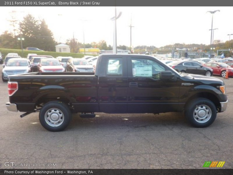 Ebony Black / Steel Gray 2011 Ford F150 XL SuperCab