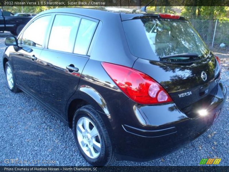 Super Black / Charcoal 2012 Nissan Versa 1.8 S Hatchback