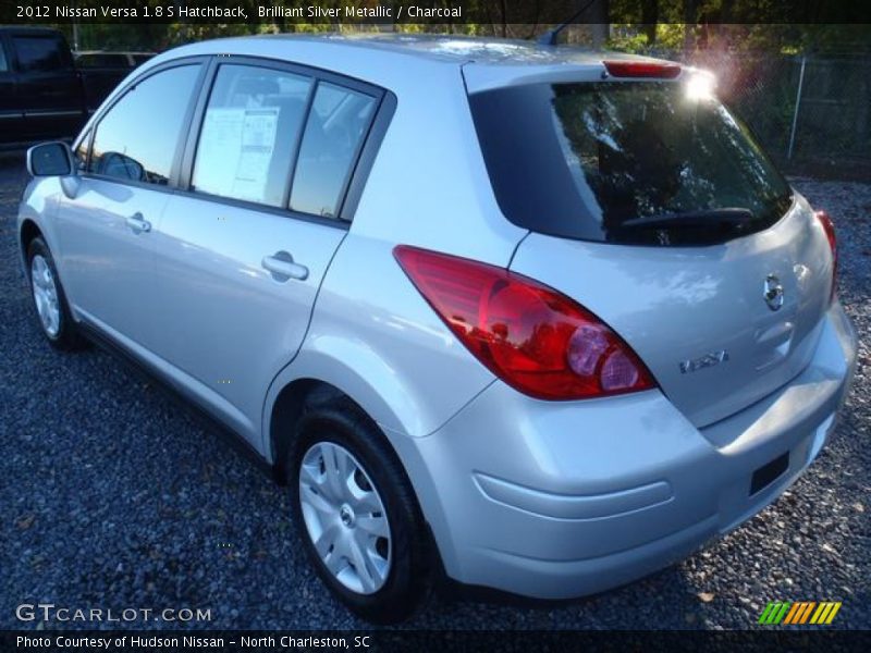 Brilliant Silver Metallic / Charcoal 2012 Nissan Versa 1.8 S Hatchback