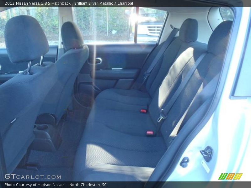 Brilliant Silver Metallic / Charcoal 2012 Nissan Versa 1.8 S Hatchback