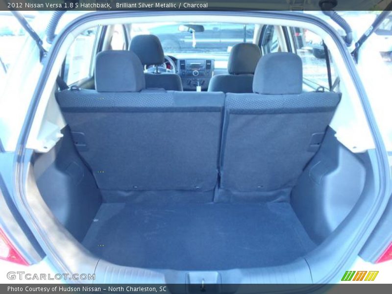 Brilliant Silver Metallic / Charcoal 2012 Nissan Versa 1.8 S Hatchback