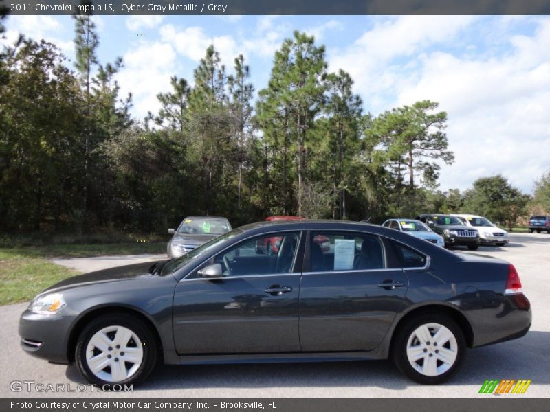 Cyber Gray Metallic / Gray 2011 Chevrolet Impala LS