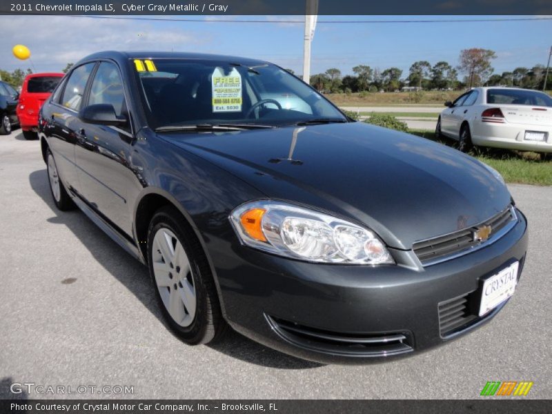 Cyber Gray Metallic / Gray 2011 Chevrolet Impala LS