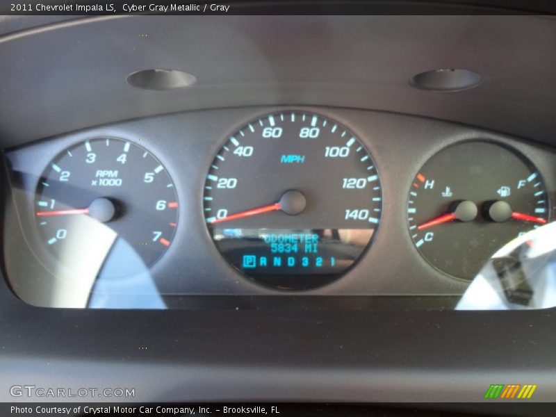 Cyber Gray Metallic / Gray 2011 Chevrolet Impala LS