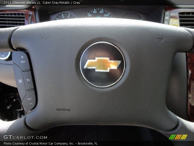 Cyber Gray Metallic / Gray 2011 Chevrolet Impala LS