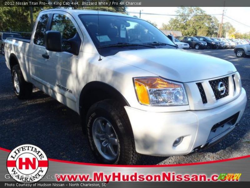 Blizzard White / Pro 4X Charcoal 2012 Nissan Titan Pro-4X King Cab 4x4