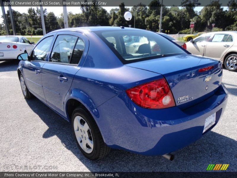 Blue Flash Metallic / Gray 2008 Chevrolet Cobalt LS Sedan