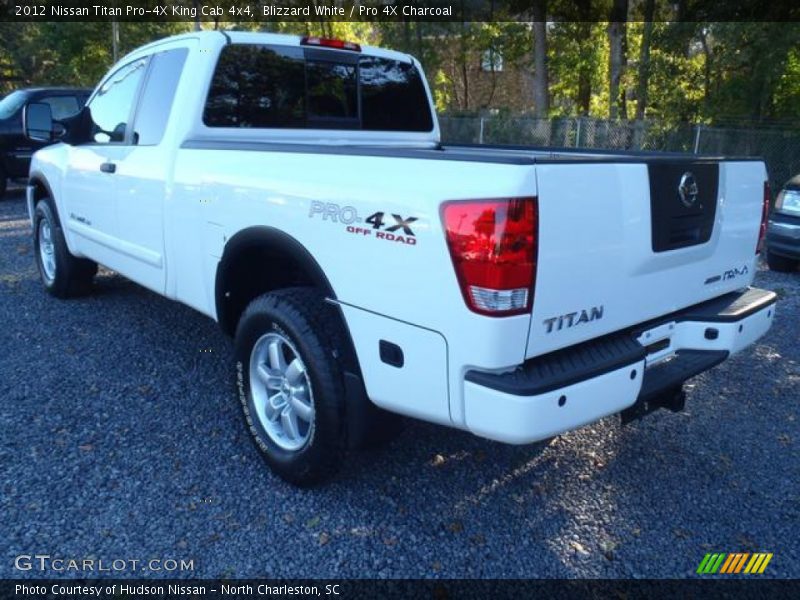 Blizzard White / Pro 4X Charcoal 2012 Nissan Titan Pro-4X King Cab 4x4