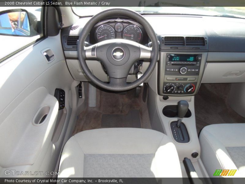 Blue Flash Metallic / Gray 2008 Chevrolet Cobalt LS Sedan