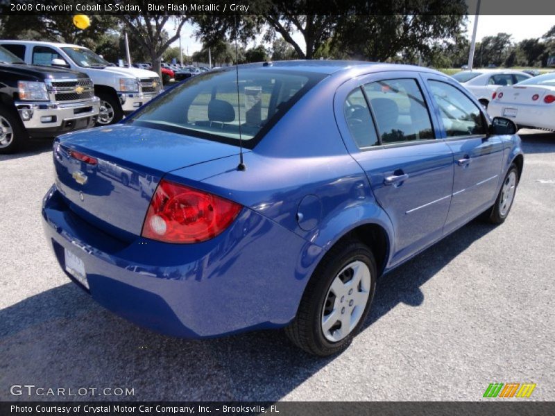 Blue Flash Metallic / Gray 2008 Chevrolet Cobalt LS Sedan