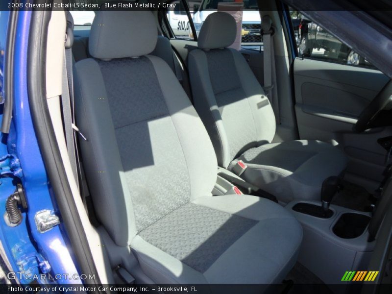 Blue Flash Metallic / Gray 2008 Chevrolet Cobalt LS Sedan